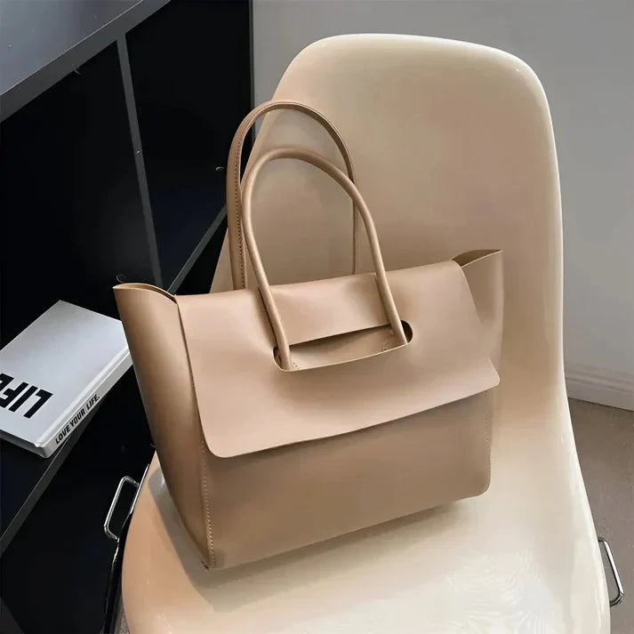 Klassische Lederschultertasche Für Damen