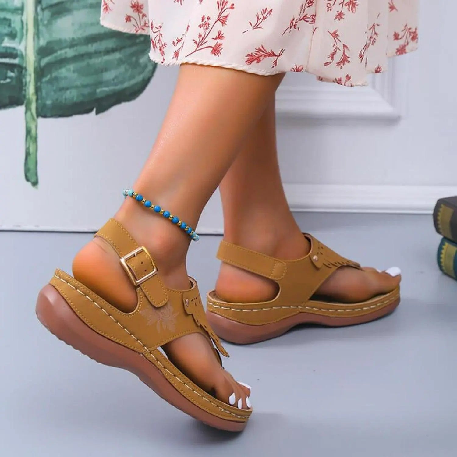 Sandalen mit Quasten für den Sommer für Frauen