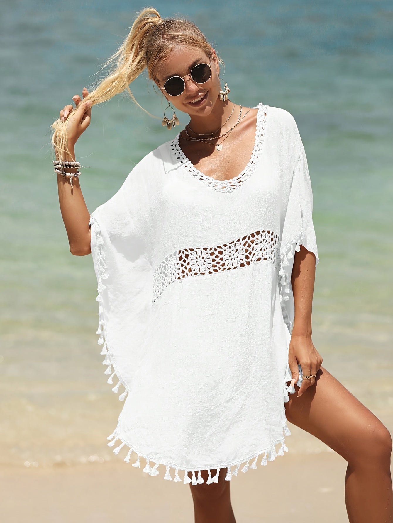 Taynelle | Boho Strandkleid mit Fransen