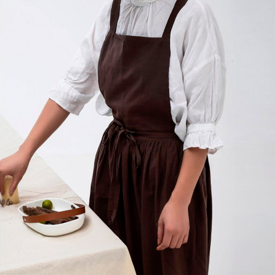 Ariuna | Traditionelle Schürze aus Leinen