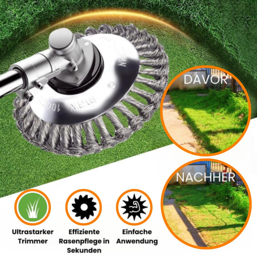 Stahlbürsten-Trimmerkopf – Unkraut & Moos direkt an der Wurzel entfernen product image 2