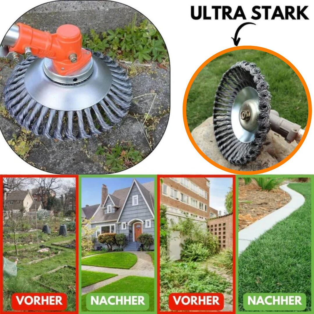 Stahlbürsten-Trimmerkopf – Unkraut & Moos direkt an der Wurzel entfernen product image 3