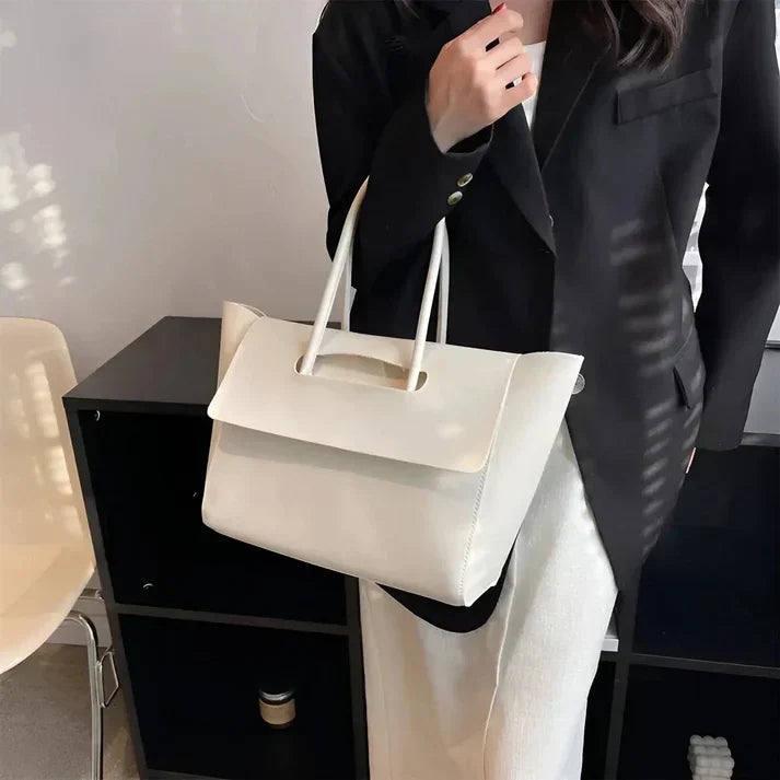 Klassische Lederschultertasche Für Damen