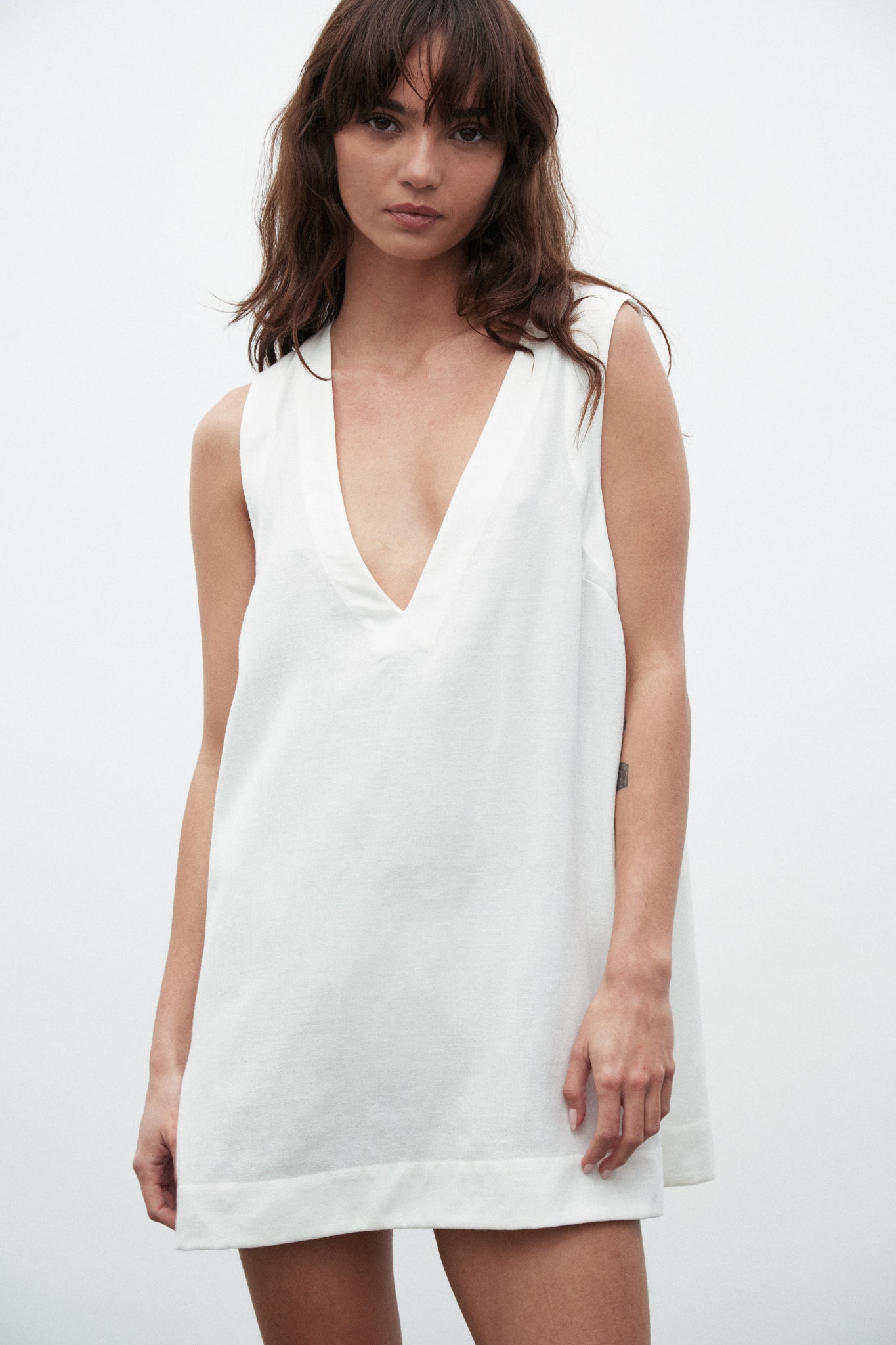 Azura | Figurbetontes weißes Kleid