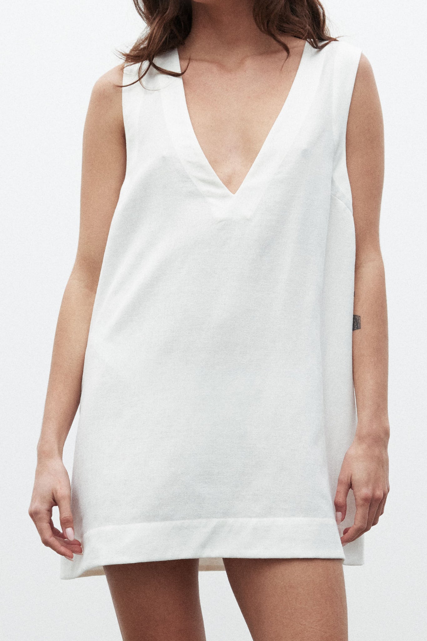 Azura | Figurbetontes weißes Kleid