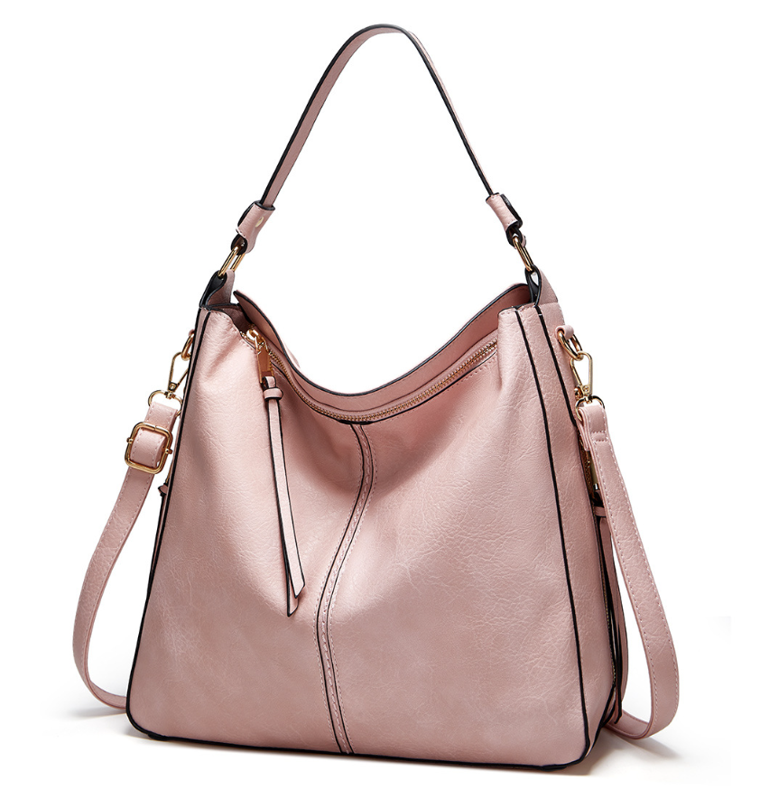Tyra | Geräumige Lederhandtasche mit Seitentaschen