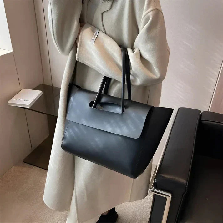 Klassische Lederschultertasche Für Damen