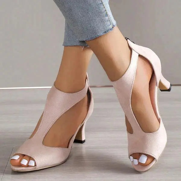 High Heels mit Cut-Outs und offener Zehenpartie für Frauen