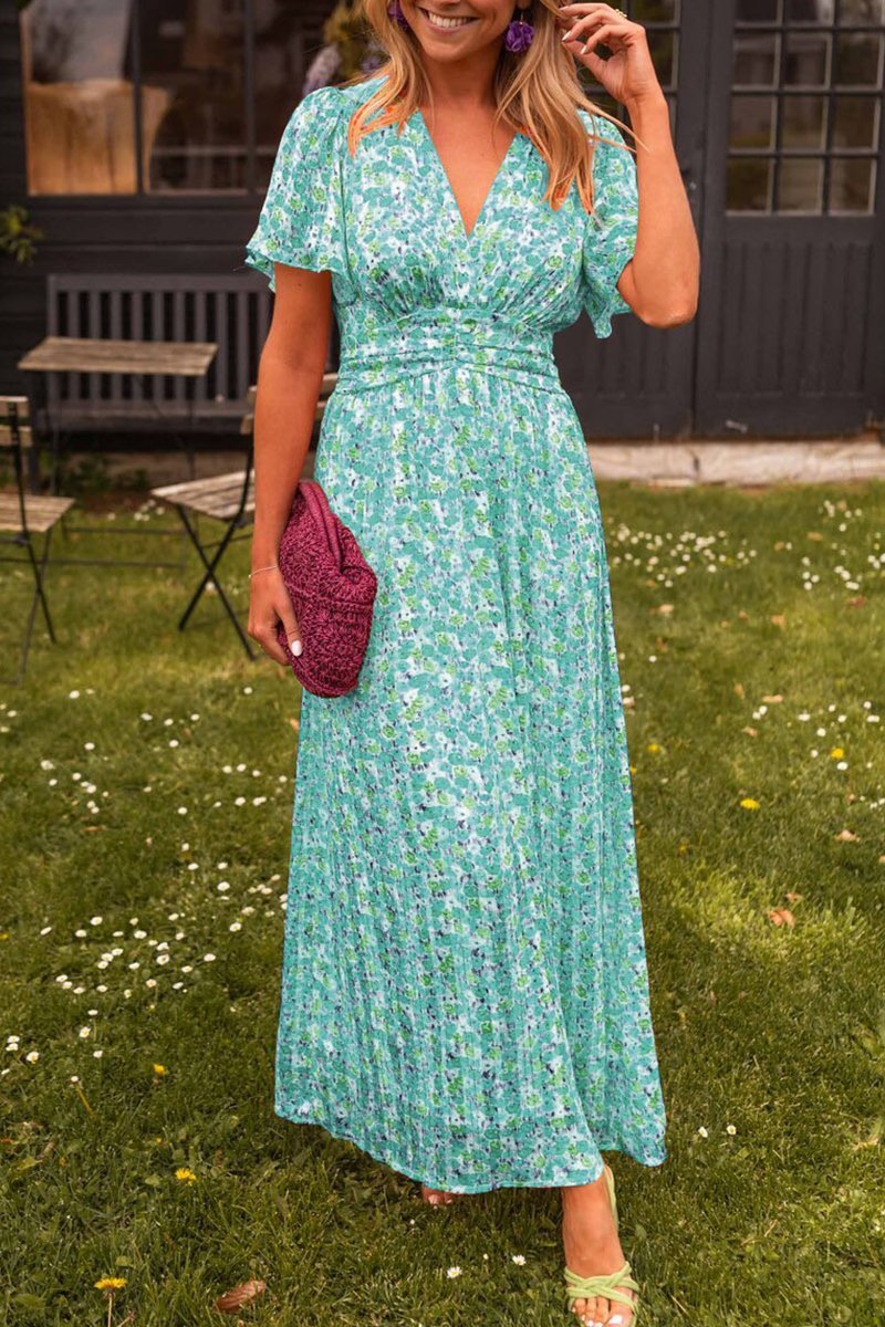 Maxikleid mit elegantem V-Ausschnitt Für Frauen