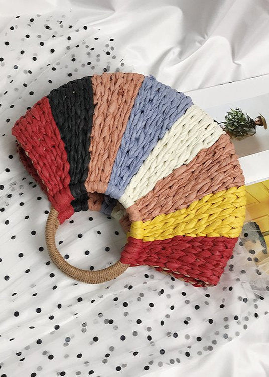 Renaria | Bunte Fächer-Form Handtasche