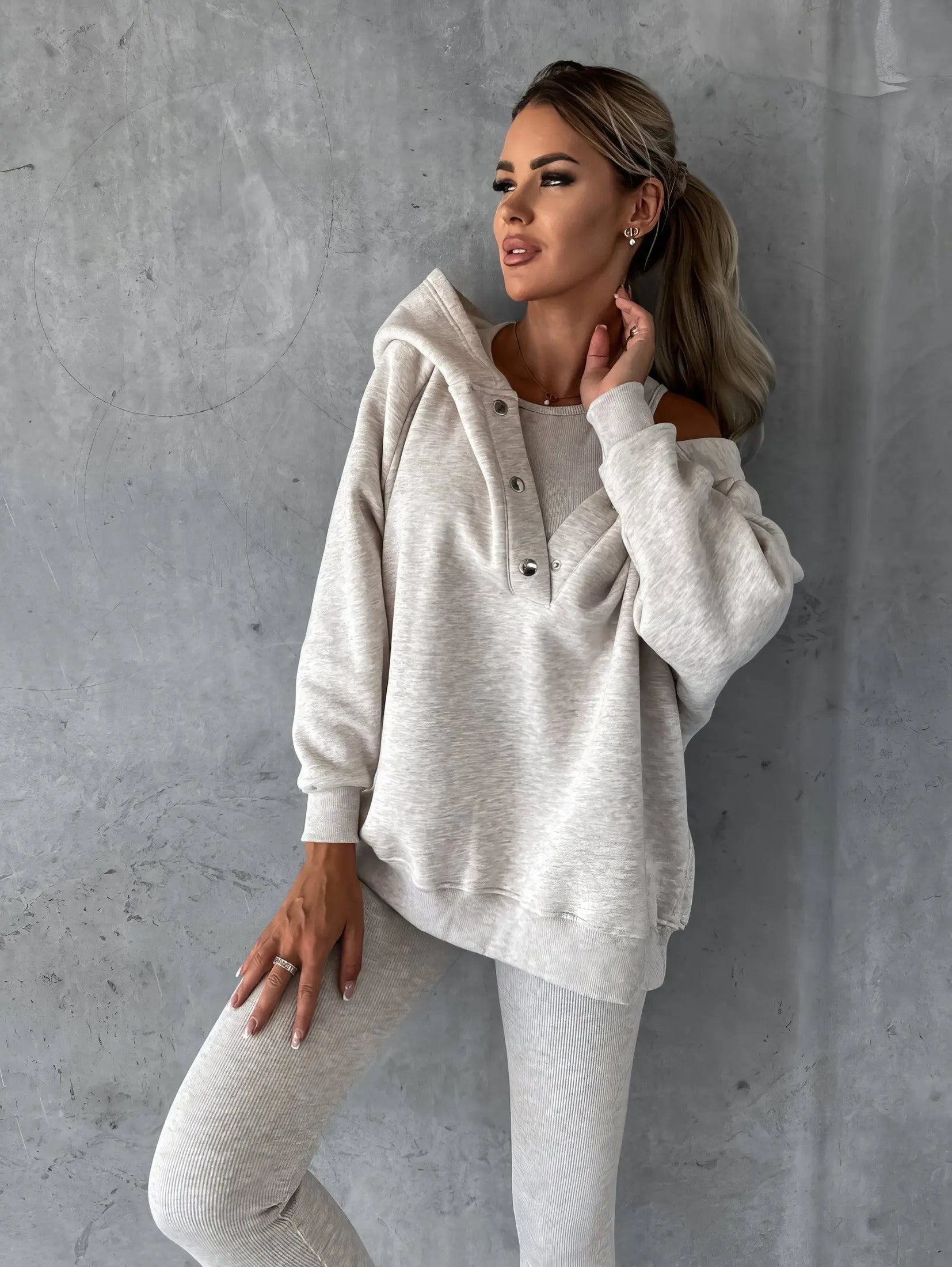 3-teiliges Gemütliches Lounge-Set für Frauen