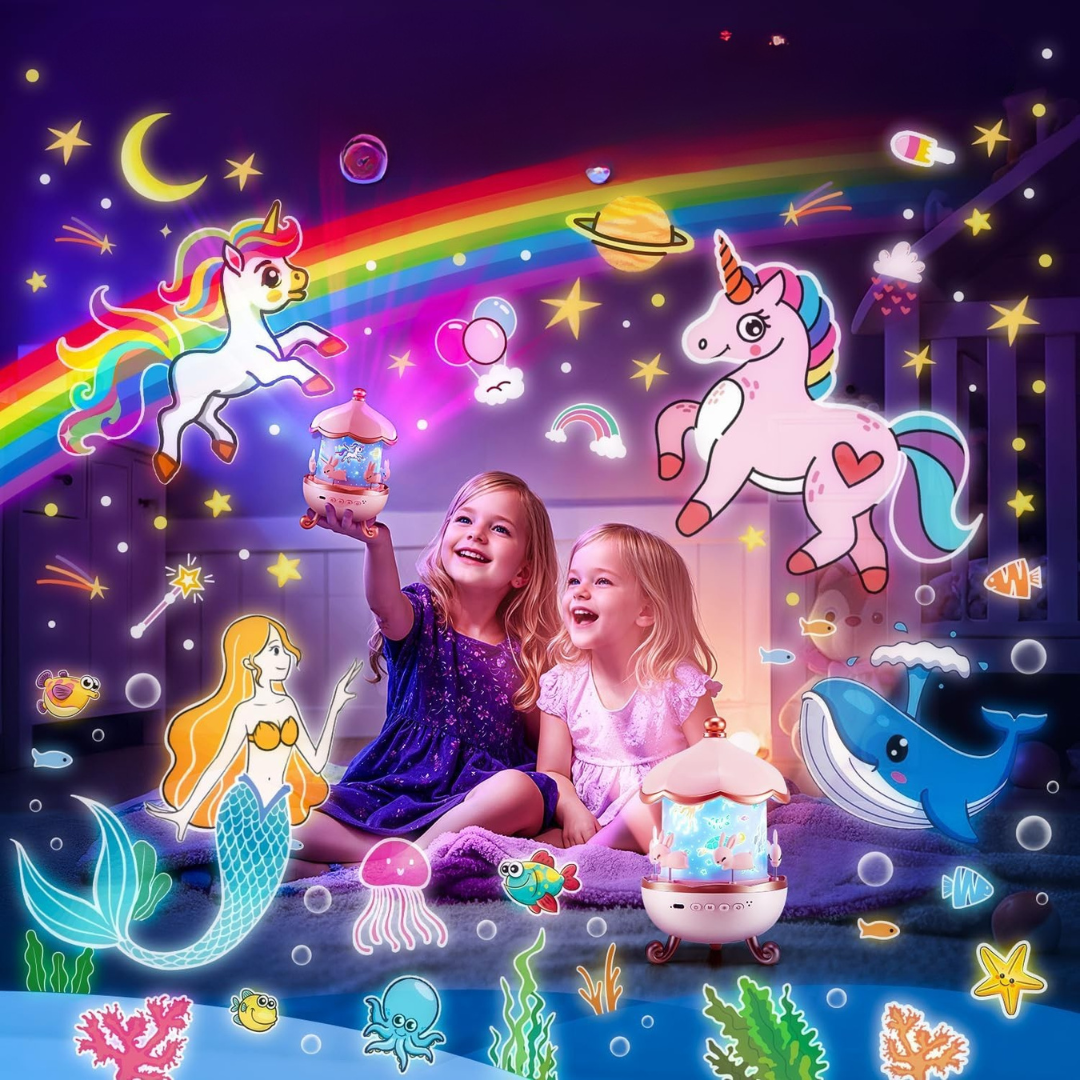 MagicGlow™ – Magischer Kinder-Projektor für beruhigendes Nachtlicht & süße Träume [50 % Rabatt]