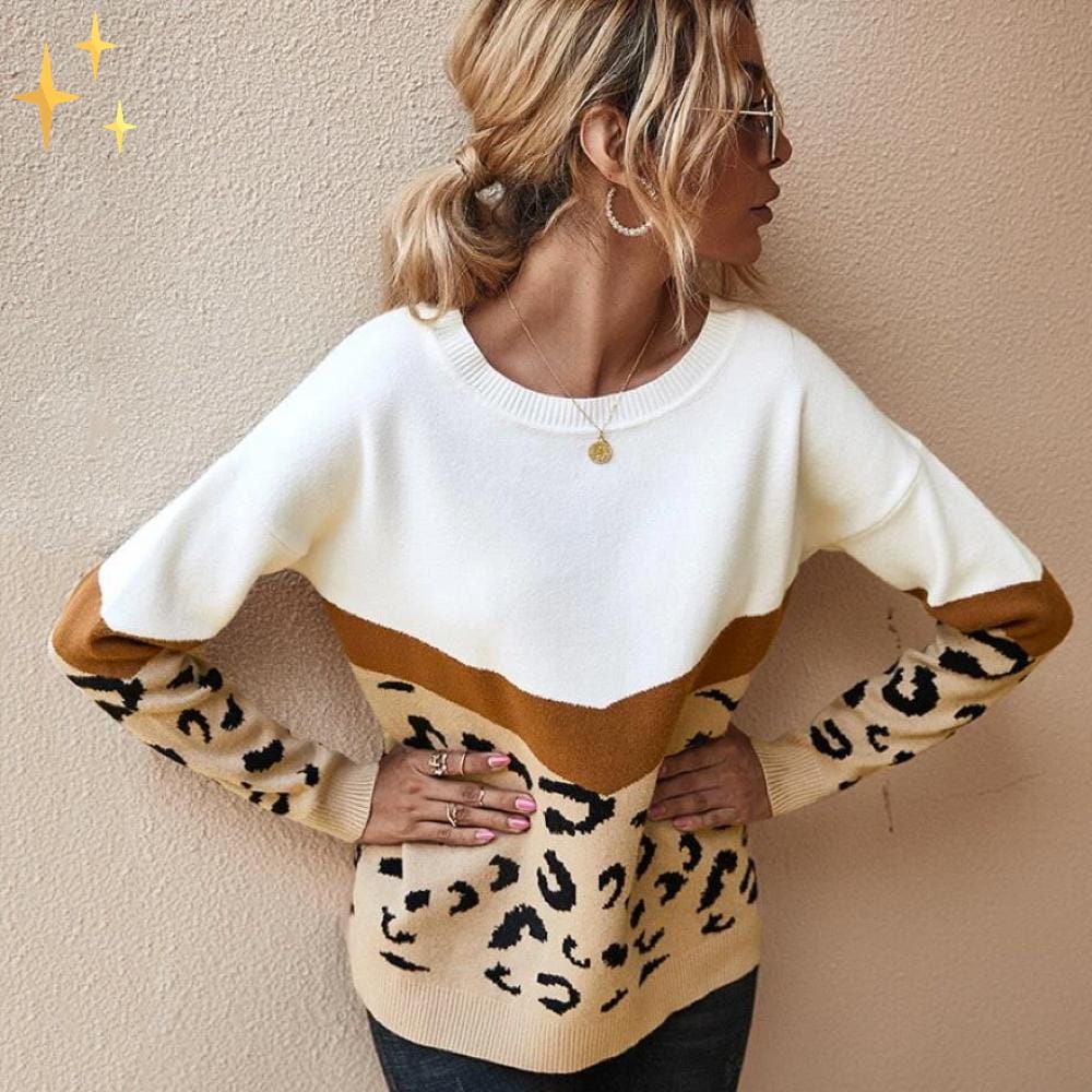 Aeris | Modischer Pullover mit Leopardenmuster