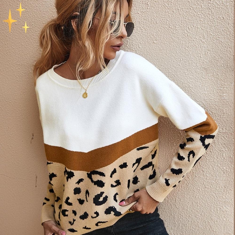 Aeris | Modischer Pullover mit Leopardenmuster