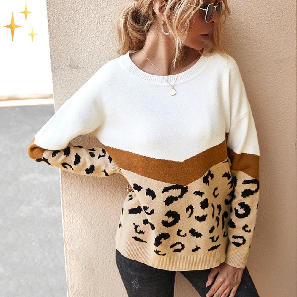 Aeris | Modischer Pullover mit Leopardenmuster