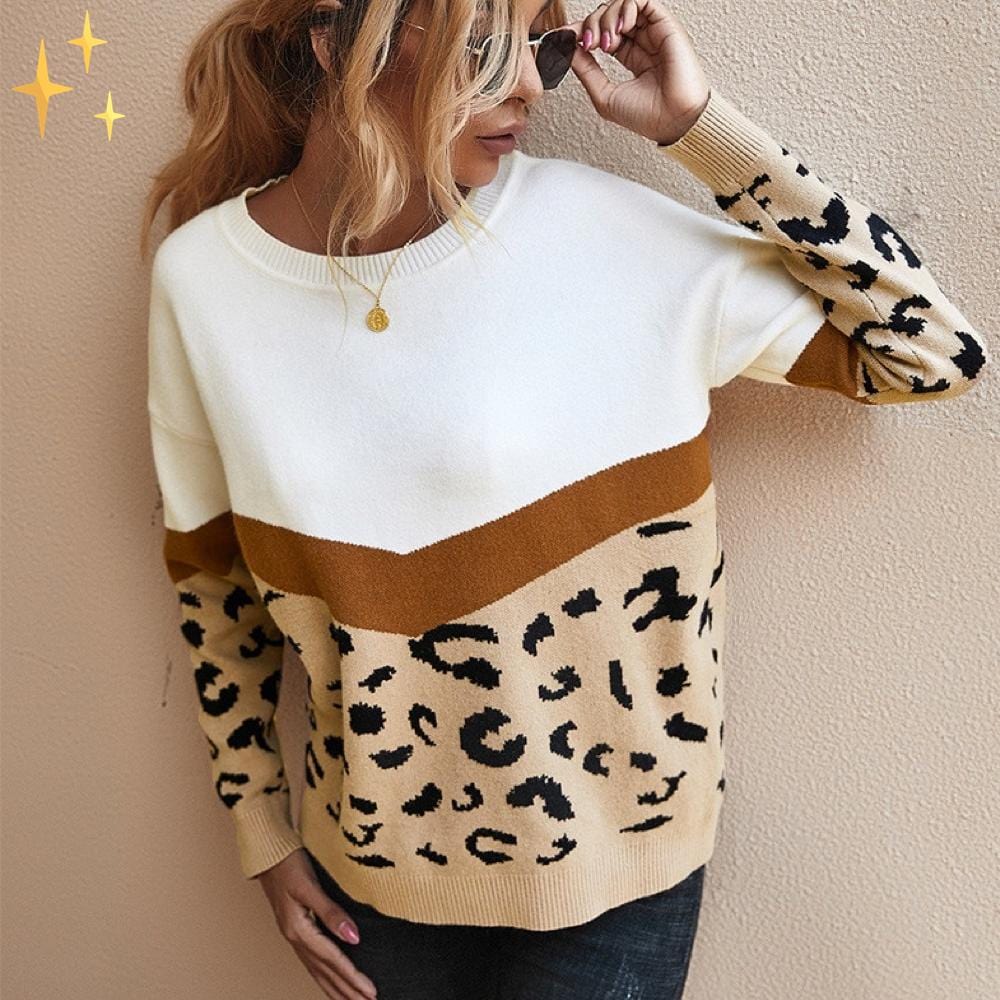 Aeris | Modischer Pullover mit Leopardenmuster
