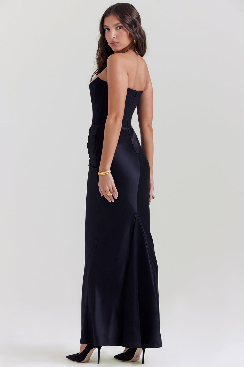 Avielle | Elegantes trägerloses Maxikleid
