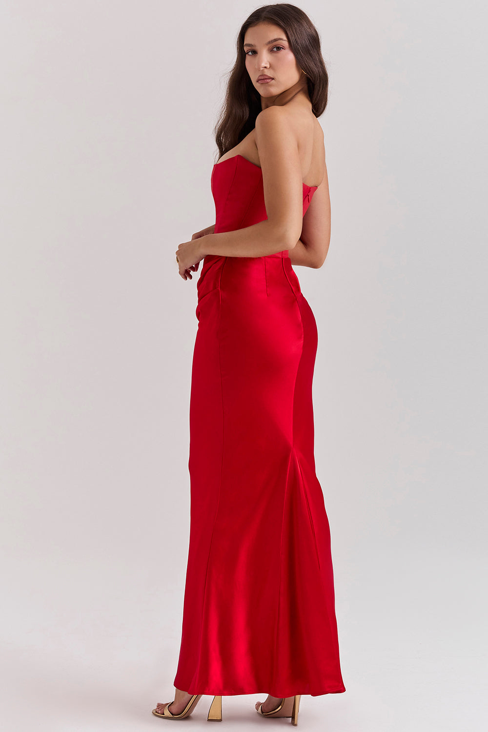 Avielle | Elegantes trägerloses Maxikleid