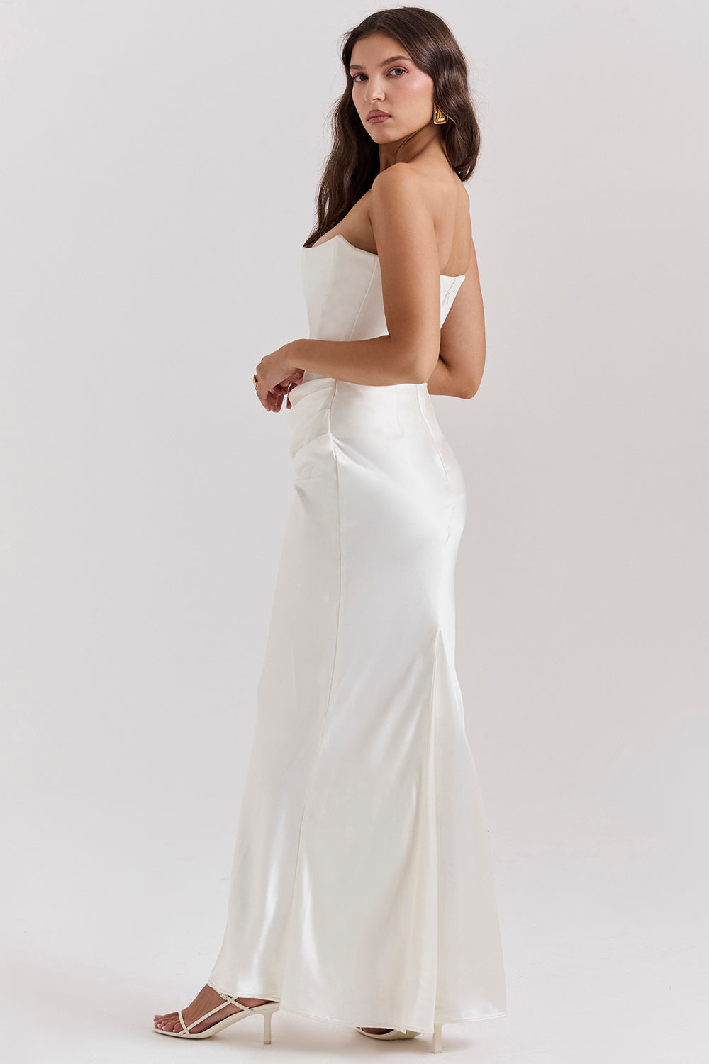 Avielle | Elegantes trägerloses Maxikleid