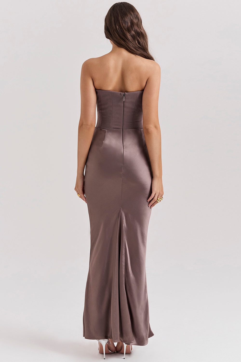 Avielle | Elegantes trägerloses Maxikleid