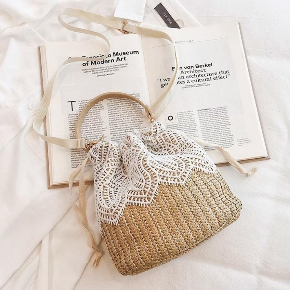 Machelle | Stilvolle Mini-Strohtasche