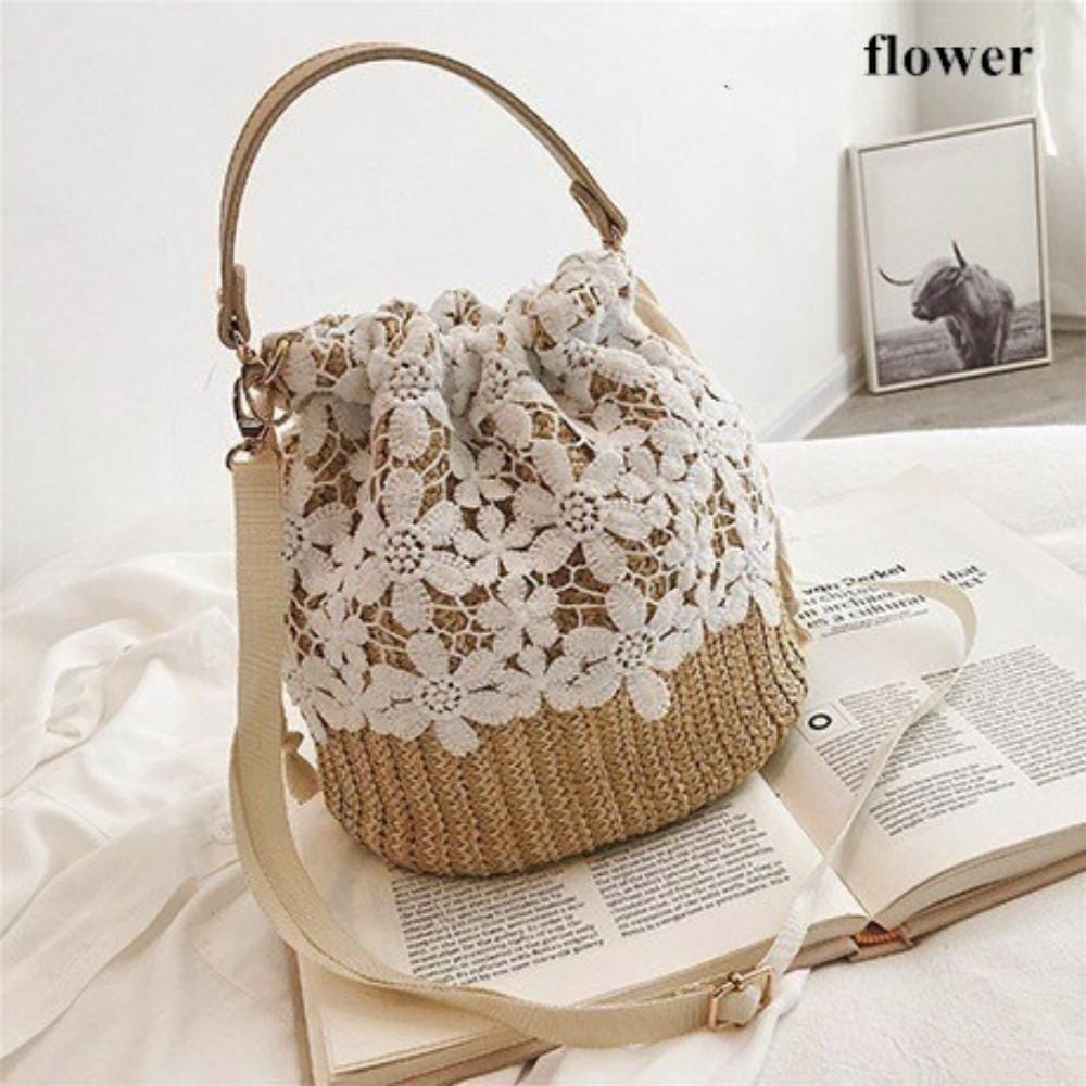 Machelle | Stilvolle Mini-Strohtasche