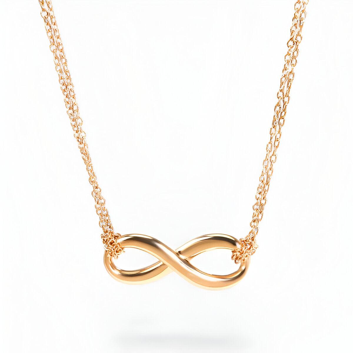Elegante Infinity Halskette mit edlem Charme für Damen