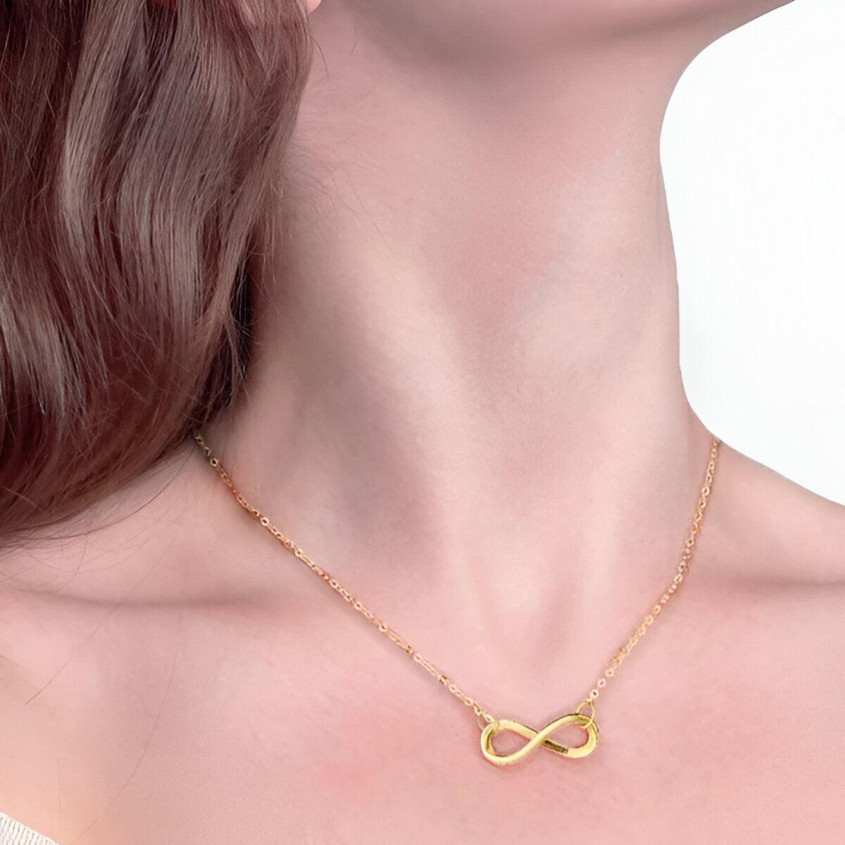 Elegante Infinity Halskette mit edlem Charme für Damen