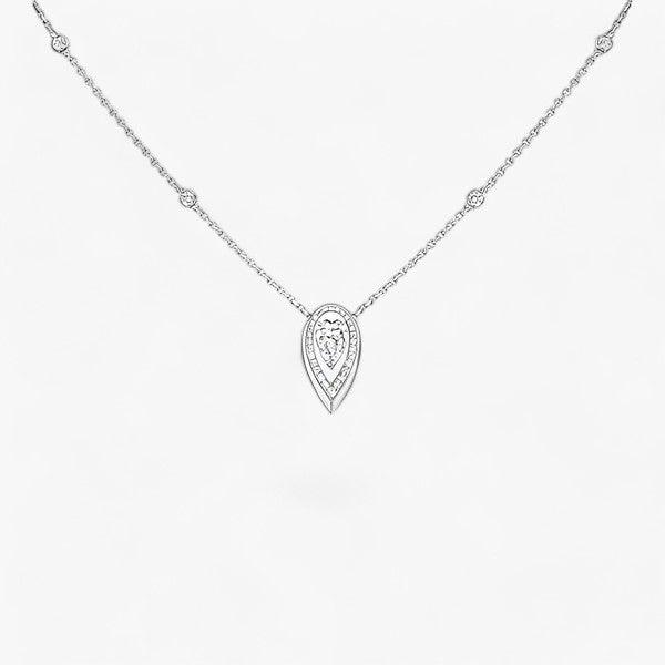 Zirkon Anhänger Halskette mit elegantem Funkeln für Damen