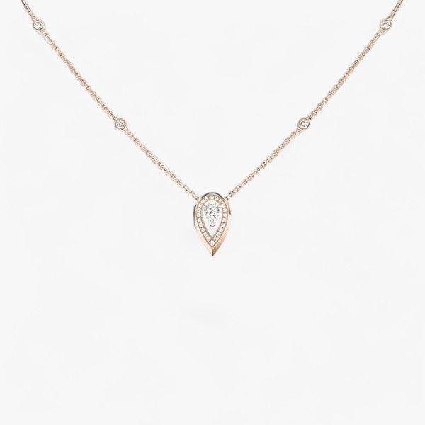 Zirkon Anhänger Halskette mit elegantem Funkeln für Damen