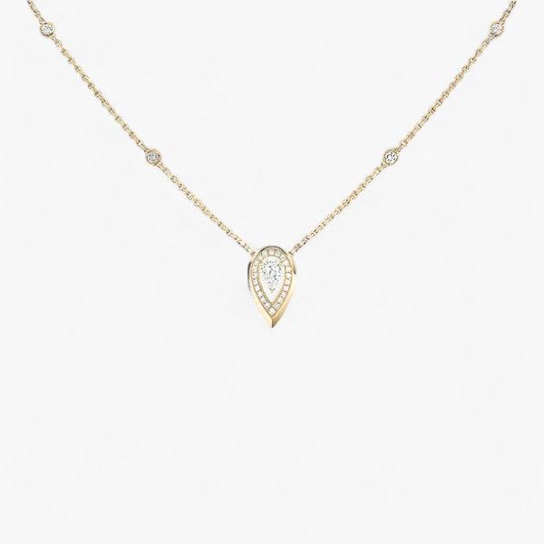 Zirkon Anhänger Halskette mit elegantem Funkeln für Damen