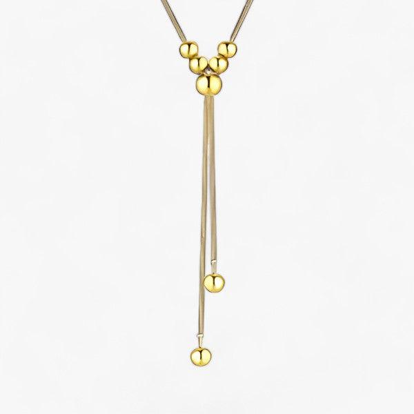 Schicke goldene Y Halskette mit elegantem Design für Damen