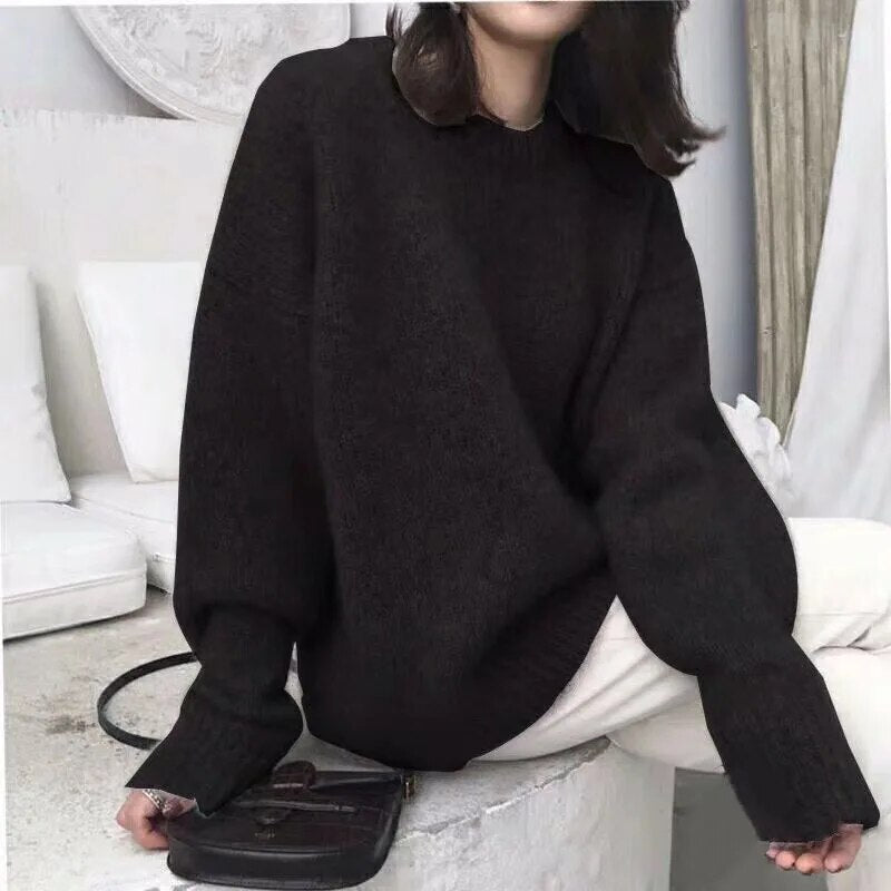 Modischer Langarm-Pullover Für Mühelosen Stil Und Komfort Für Frauen