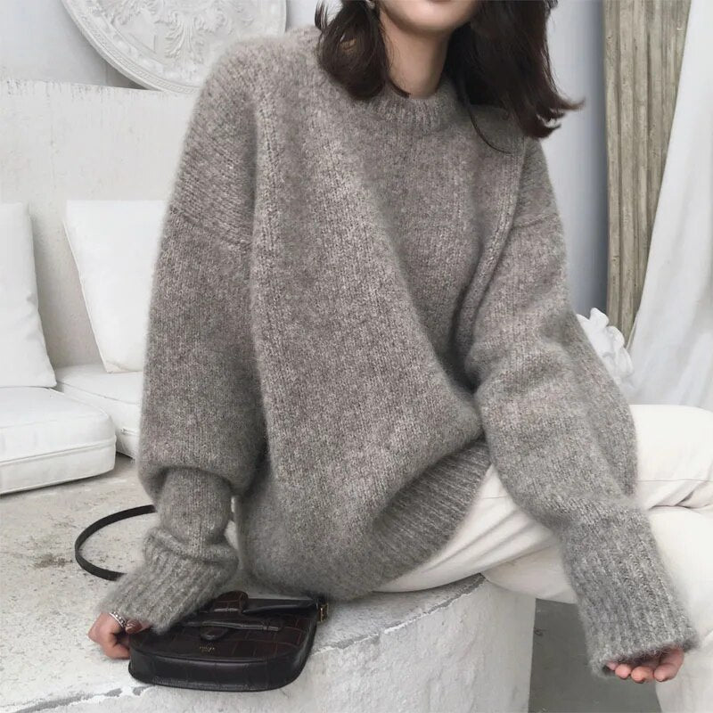 Modischer Langarm-Pullover Für Mühelosen Stil Und Komfort Für Frauen