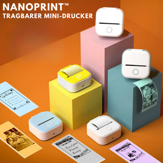 NanoPrint™ – Tragbarer Mini-Drucker für unkomplizierte, mobile Ausdrucke [50 % Rabatt]