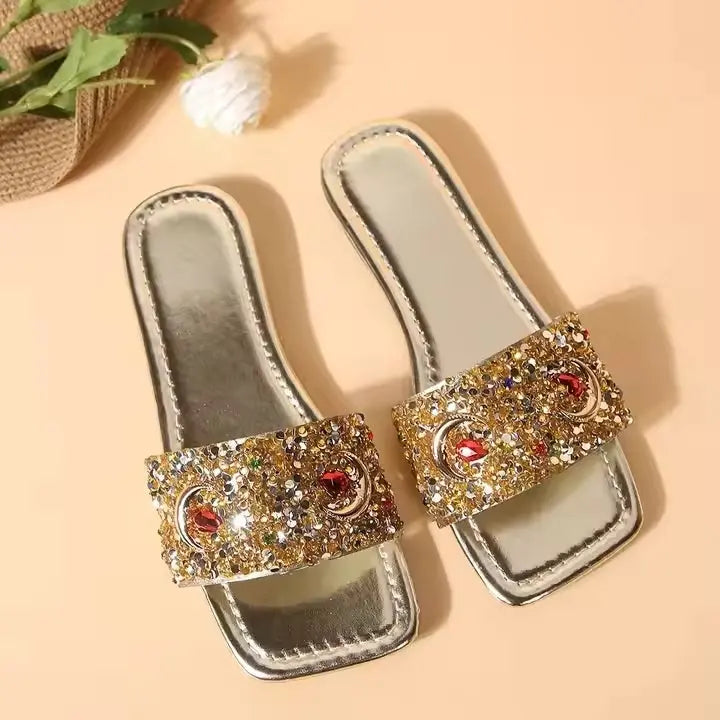 Sandalen mit Strass-Verzierung Für Frauen