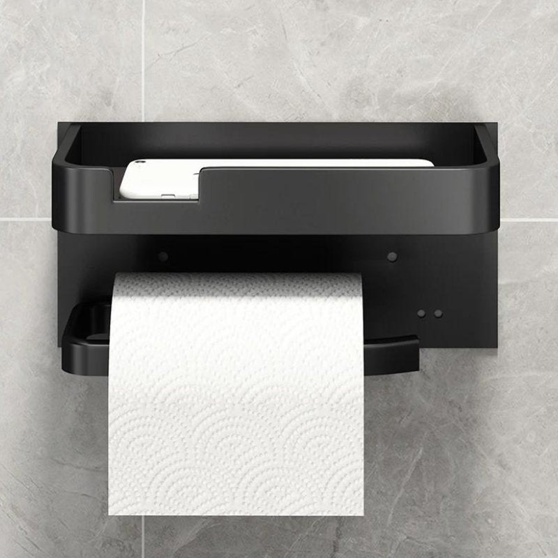 Toilettenpapierhalter mit Ablage Wandmontage Metall Badezimmer product image 10