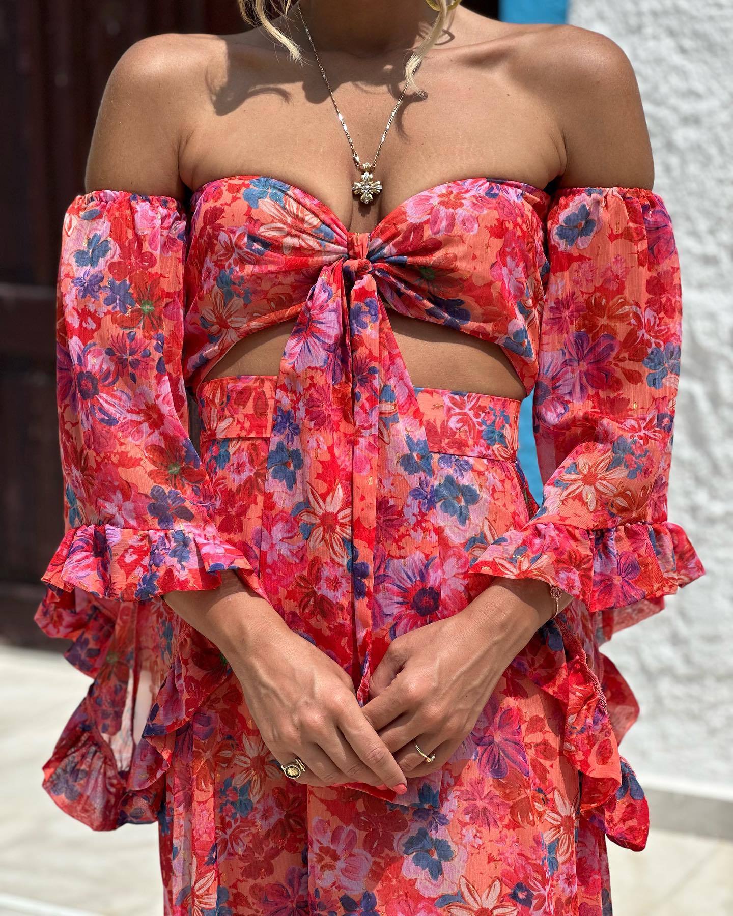 Glinara | Elegantes trägerloses Maxikleid