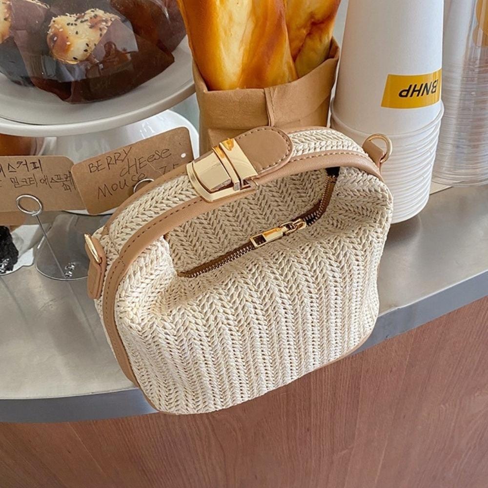 Liselle | Handgewebte Strohtasche