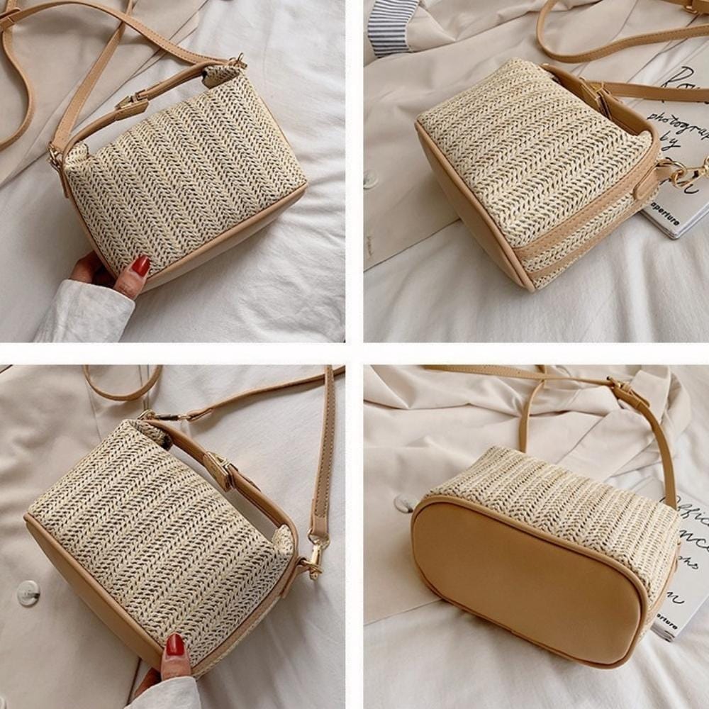 Liselle | Handgewebte Strohtasche