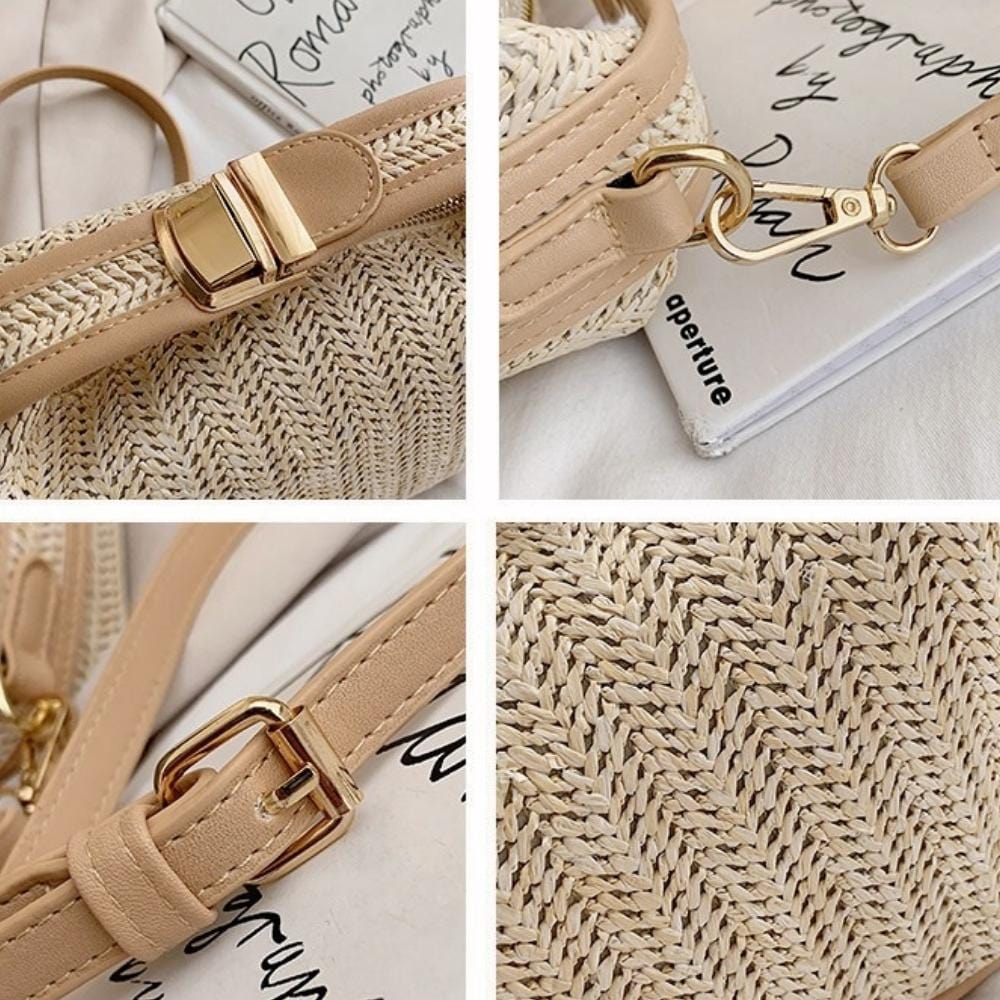 Liselle | Handgewebte Strohtasche