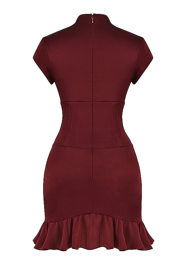 Rüschen Korsettkleid mit skulpturaler Eleganz für Frauen