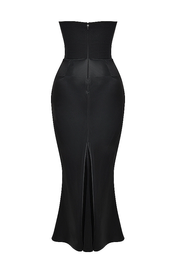 Avielle | Elegantes trägerloses Maxikleid