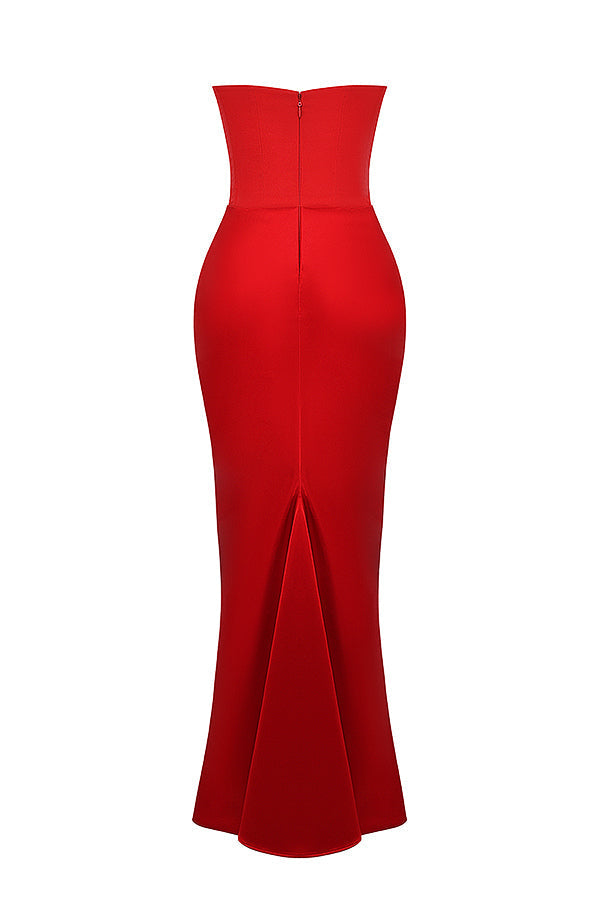 Avielle | Elegantes trägerloses Maxikleid