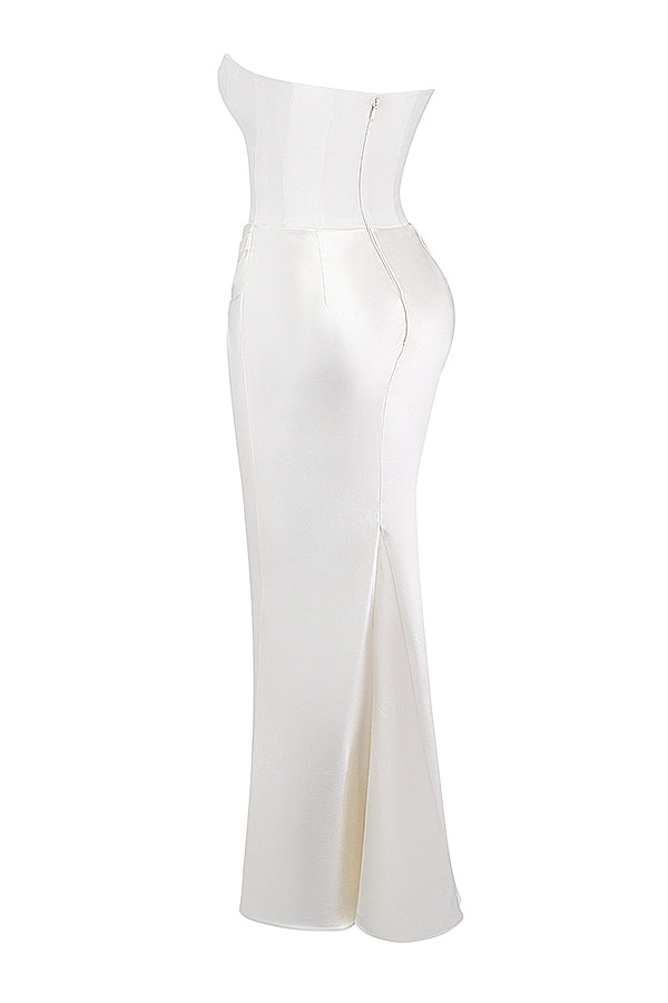 Avielle | Elegantes trägerloses Maxikleid