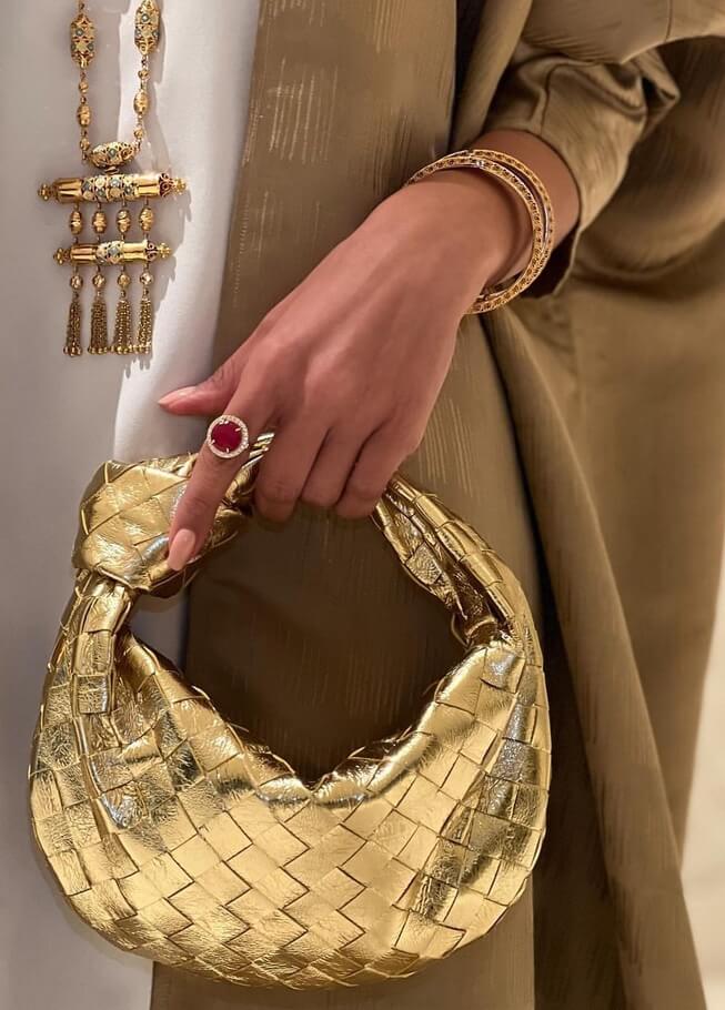 Bellamira | Handgewebte Mini-Handtasche Damen