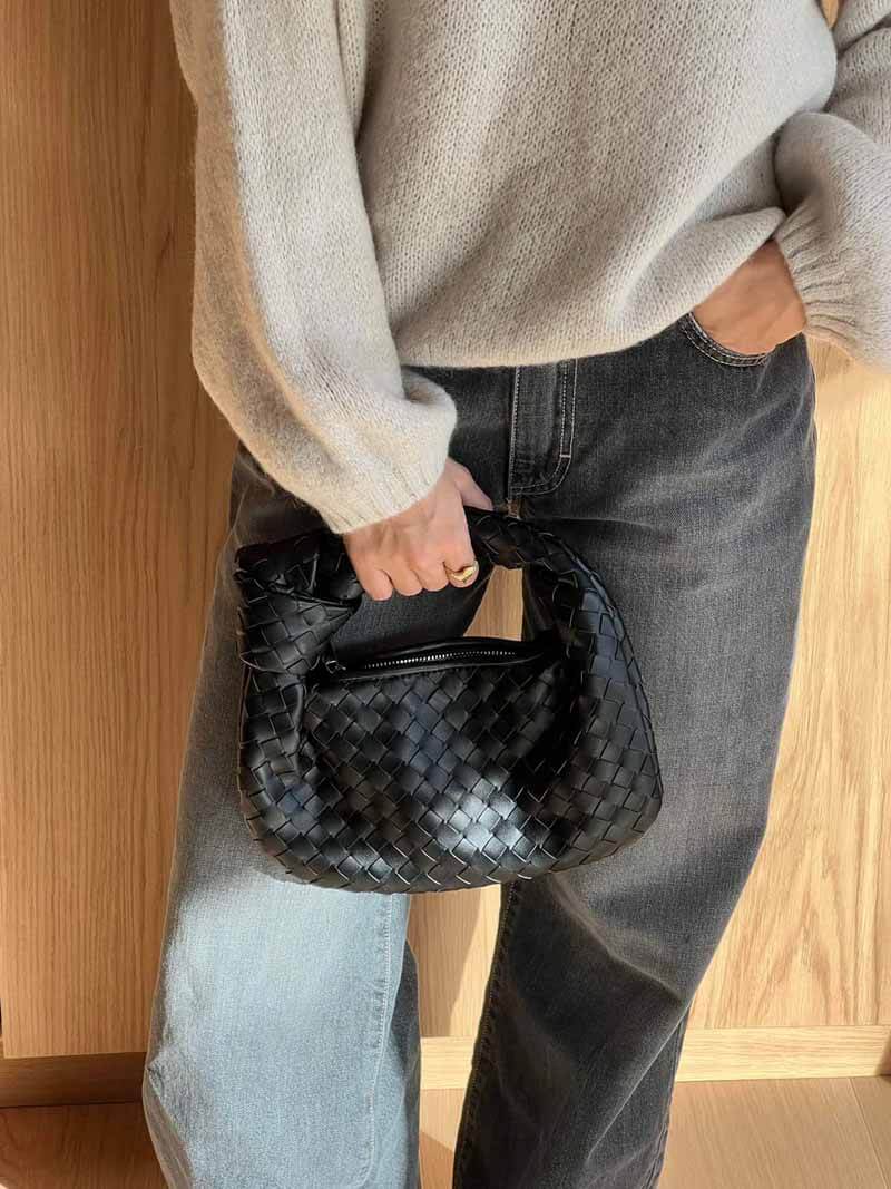Bellamira | Handgewebte Mini-Handtasche Damen