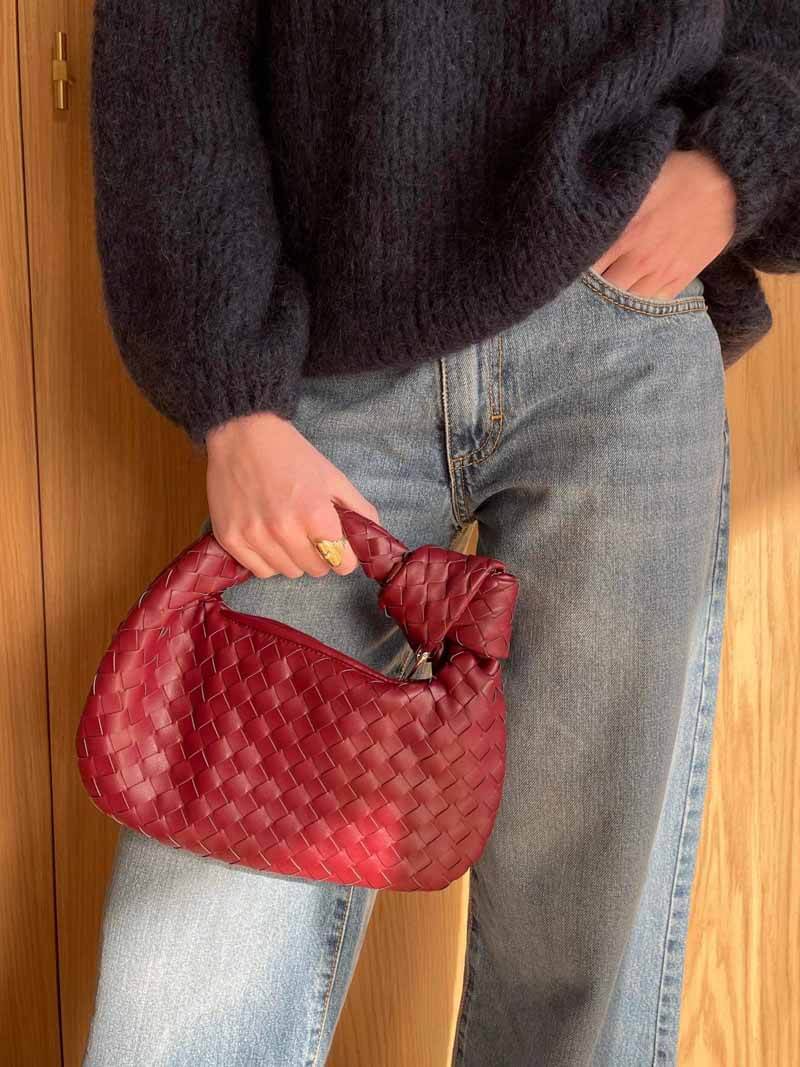 Bellamira | Handgewebte Mini-Handtasche Damen