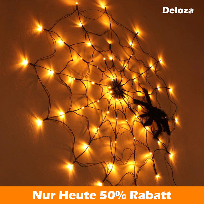 SpiderLight™ – Halloween-Spinnennetzlichter Party Dekoration [50% Rabatt]