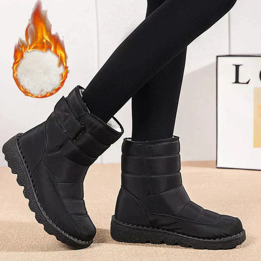 SnowStep™ – Wasserdichte, rutschfeste & angenehm warme Winterstiefel für Damen [50% Rabatt]